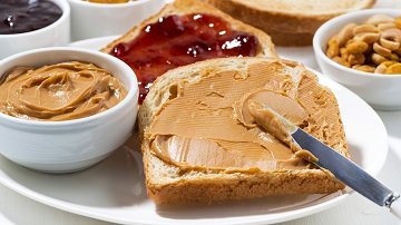 Peanut Butter Toast with Apple Syrup